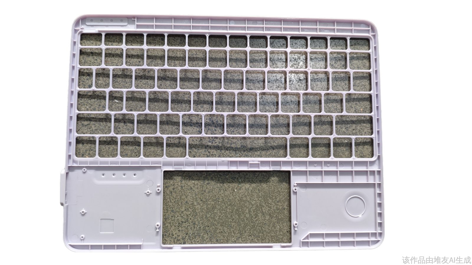 Keyboard frame, front view