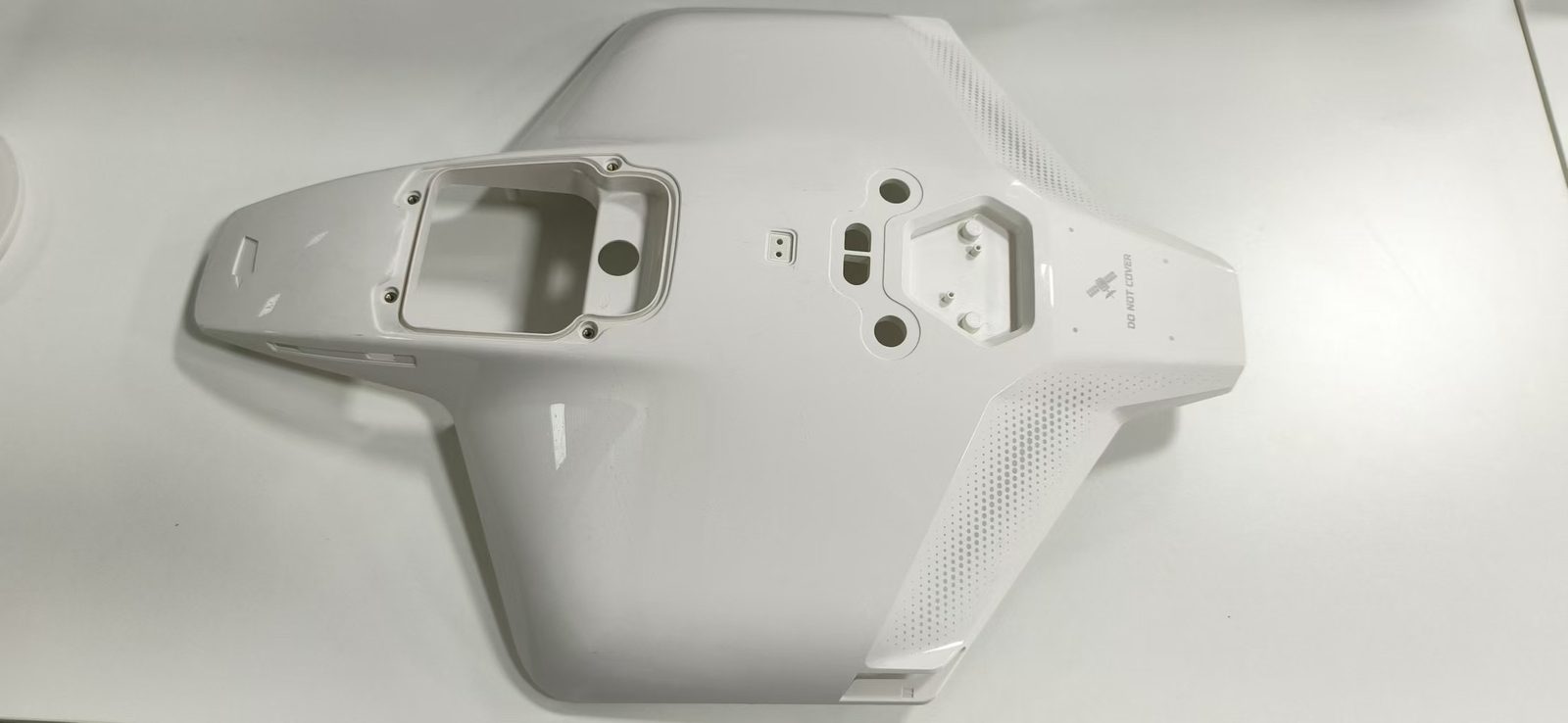 Robot lawn mower housing, 45 degree view